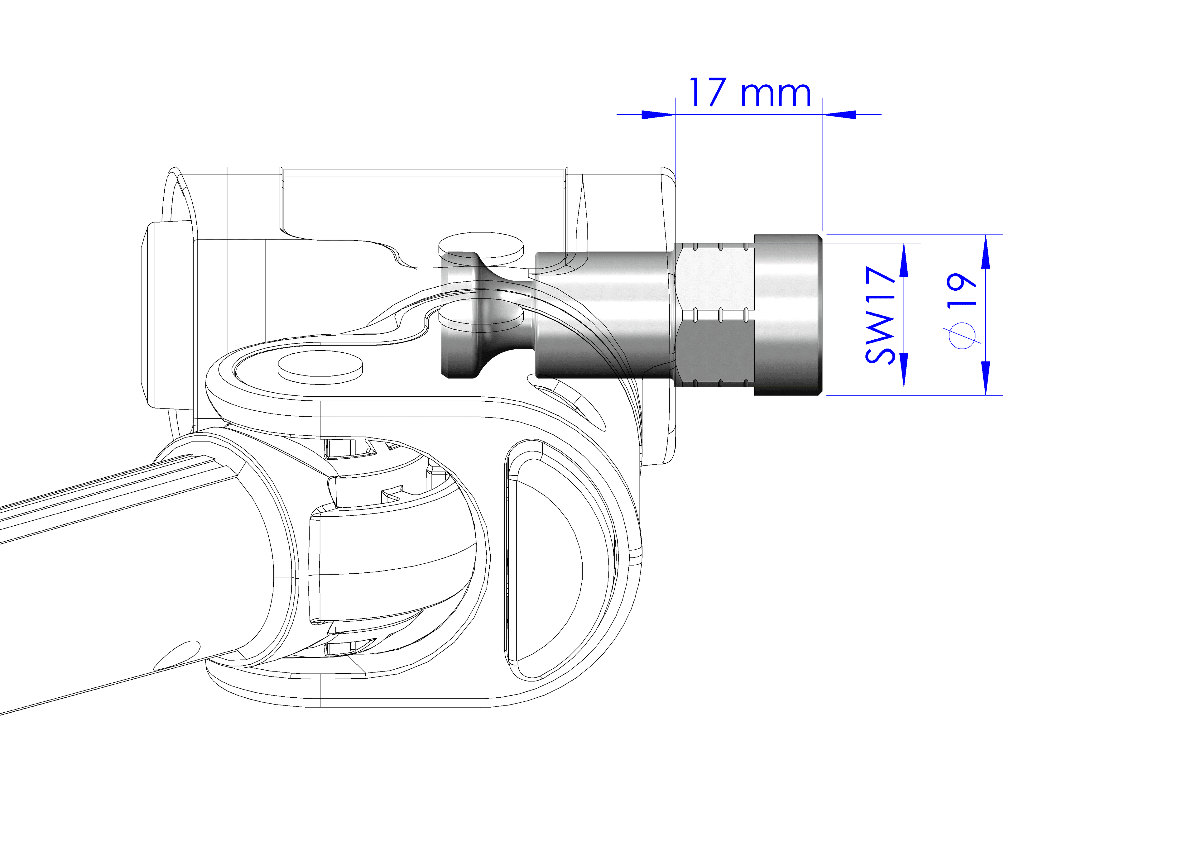 Vollachsen Adapter - M12 x 1.25 - für Croozer Anhänger ab 2018